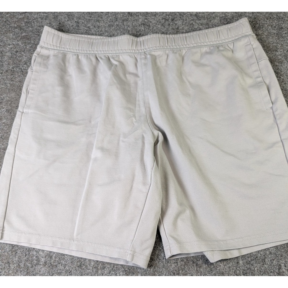 Members Mark Luxe Shorts Men's XL Lt Gray Stretch Drawstring Athletic Casual
